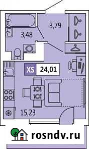 Квартира-студия, 24 м², 17/18 эт. на продажу в Санкт-Петербурге Санкт-Петербург - изображение 1