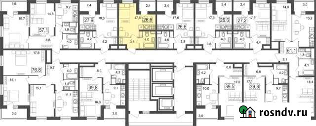 Квартира-студия, 26.6 м², 22/25 эт. на продажу в Москве Москва - изображение 1
