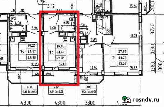 Квартира-студия, 27.3 м², 5/17 эт. на продажу в Мурино Мурино