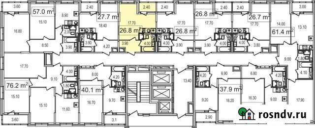 Квартира-студия, 26.8 м², 8/25 эт. на продажу в Москве Москва - изображение 1