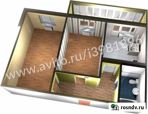 2-комнатная квартира, 63.6 м², 7/16 эт. на продажу в Зеленодольске Зеленодольск - изображение 1