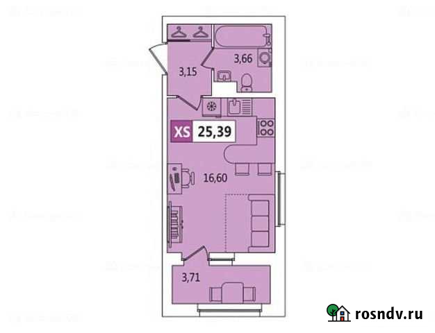 Квартира-студия, 27.4 м², 7/13 эт. на продажу в Санкт-Петербурге Санкт-Петербург - изображение 1