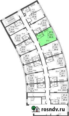 Квартира-студия, 30.5 м², 6/17 эт. на продажу в Королеве Королев - изображение 1