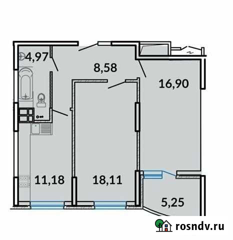 2-комнатная квартира, 66 м², 5/17 эт. на продажу в Краснодаре Краснодар - изображение 1