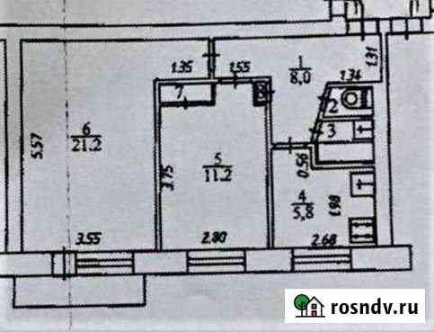 2-комнатная квартира, 50 м², 5/5 эт. на продажу в Обнинске Обнинск