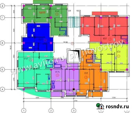 1-комнатная квартира, 68 м², 8/9 эт. на продажу в Нальчике Нальчик - изображение 1