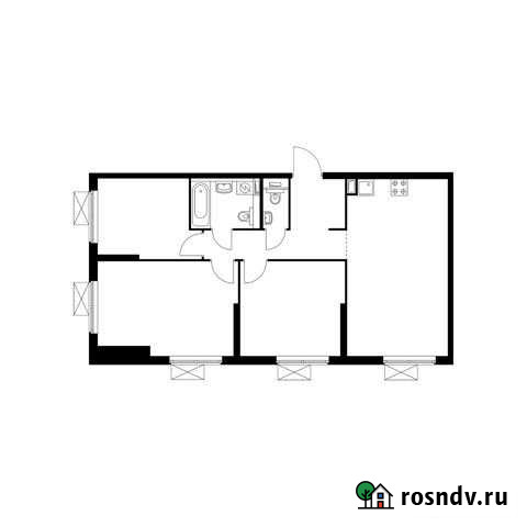 3-комнатная квартира, 78.3 м², 22/33 эт. на продажу в Москве Москва - изображение 1
