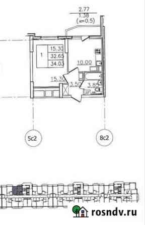 1-комнатная квартира, 34 м², 12/19 эт. на продажу в Санкт-Петербурге Санкт-Петербург
