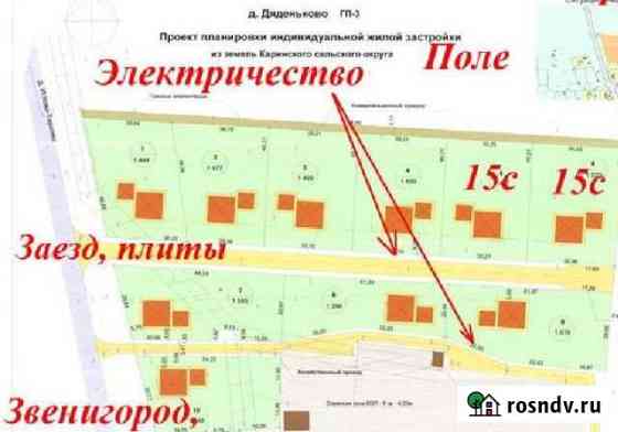 Участок ИЖС 14 сот. на продажу в Звенигороде Звенигород