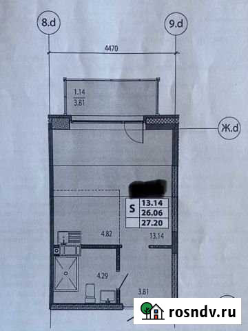 Квартира-студия, 27.2 м², 6/11 эт. на продажу в Санкт-Петербурге Санкт-Петербург - изображение 1