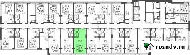 Квартира-студия, 31.7 м², 14/17 эт. на продажу в Королеве Королев - изображение 1