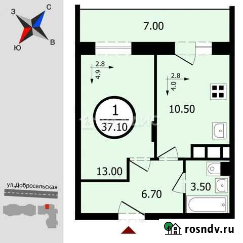 1-комнатная квартира, 37.1 м², 18/18 эт. на продажу во Владимире Владимир - изображение 1
