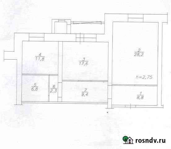 2-комнатная квартира, 84.9 м², 8/10 эт. на продажу в Красноярске Красноярск