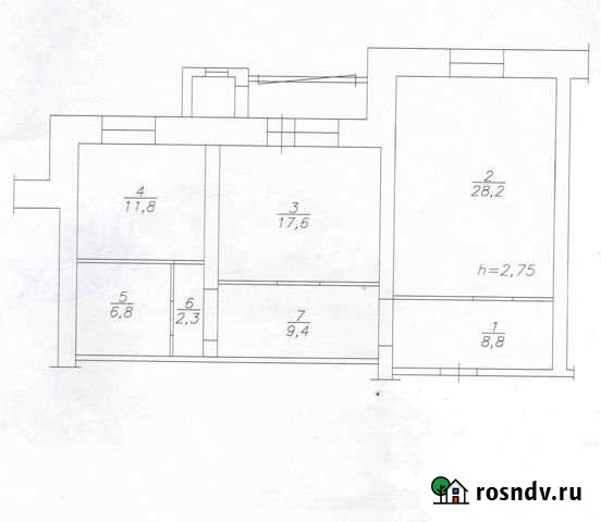 2-комнатная квартира, 84.9 м², 8/10 эт. на продажу в Красноярске Красноярск - изображение 1