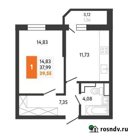 1-комнатная квартира, 39.6 м², 17/25 эт. на продажу в Новороссийске Новороссийск - изображение 1