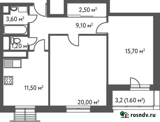 2-комнатная квартира, 65 м², 14/15 эт. на продажу в Москве Москва - изображение 1