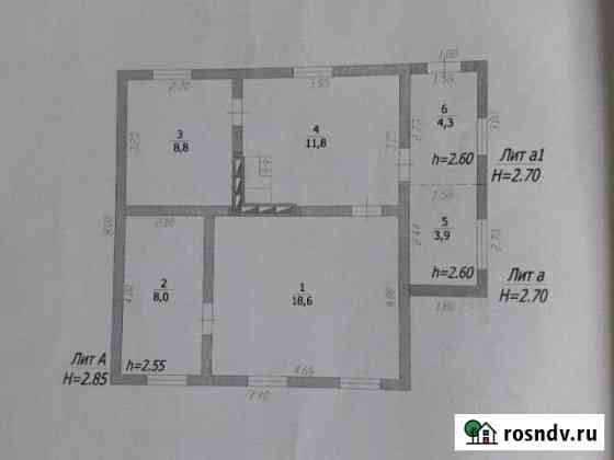 Дом 60 м² на участке 20 сот. на продажу в Крымске Крымск