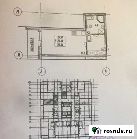 Квартира-студия, 25.8 м², 18/18 эт. на продажу в Пушкине Пушкин - изображение 1