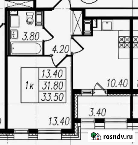 1-комнатная квартира, 34 м², 10/12 эт. на продажу в Санкт-Петербурге Санкт-Петербург - изображение 1