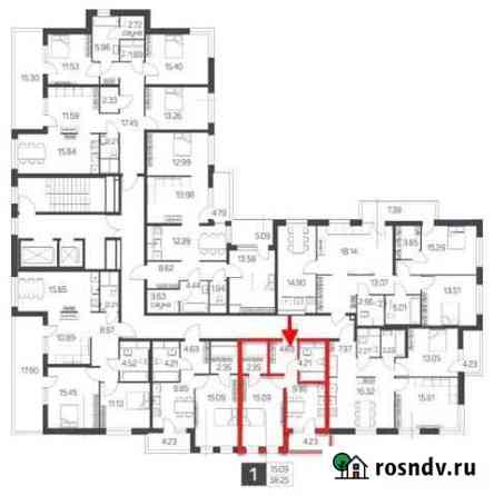 1-комнатная квартира, 38.9 м², 2/17 эт. на продажу в Одинцово Одинцово