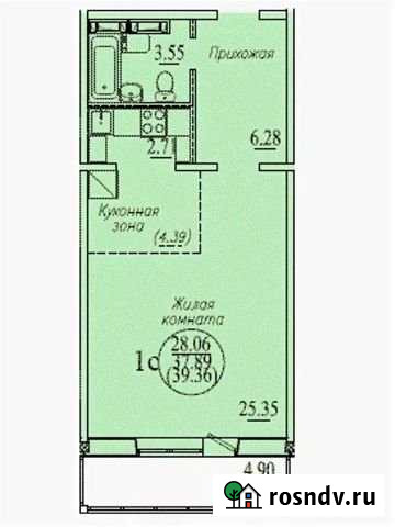 Квартира-студия, 39 м², 1/10 эт. на продажу в Новосибирске Новосибирск - изображение 1