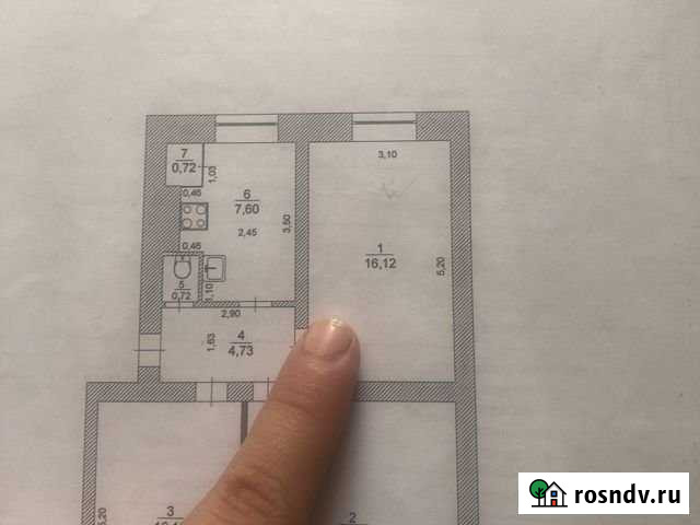 Комната 16.1 м² в 1-ком. кв., 1/4 эт. на продажу в Ульяновске Ульяновск - изображение 1