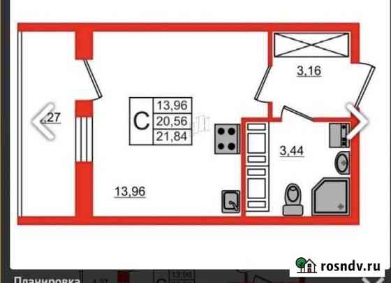 Квартира-студия, 21 м², 22/23 эт. на продажу в Санкт-Петербурге Санкт-Петербург