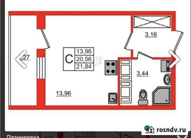 Квартира-студия, 21 м², 22/23 эт. на продажу в Санкт-Петербурге Санкт-Петербург - изображение 1