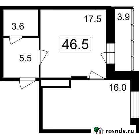 1-комнатная квартира, 42.6 м², 6/7 эт. на продажу в Мытищах Мытищи