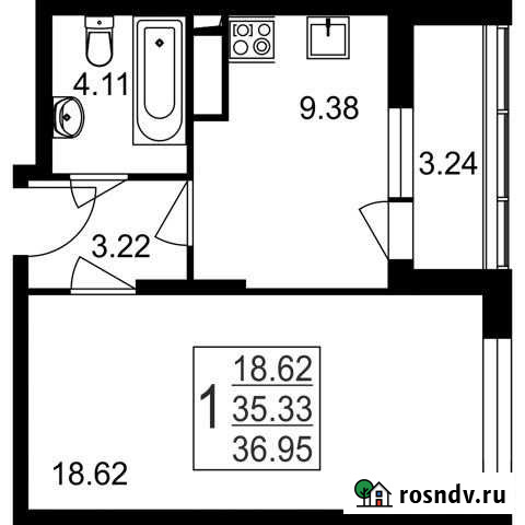 1-комнатная квартира, 37 м², 1/8 эт. на продажу в Нахабино Нахабино - изображение 1