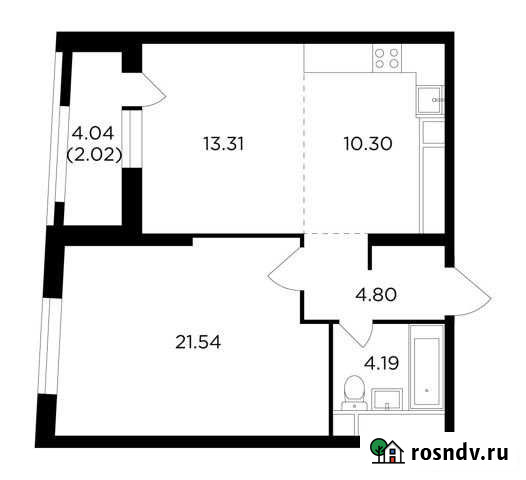 2-комнатная квартира, 56 м², 23/29 эт. на продажу в Москве Москва - изображение 1