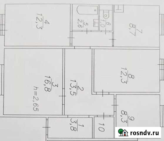 4-комнатная квартира, 81.7 м², 1/10 эт. на продажу в Красноярске Красноярск - изображение 1