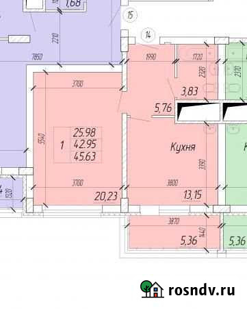 1-комнатная квартира, 48 м², 4/25 эт. на продажу в Иваново Иваново - изображение 1