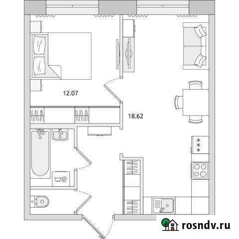 1-комнатная квартира, 40.4 м², 4/4 эт. на продажу в Санкт-Петербурге Санкт-Петербург