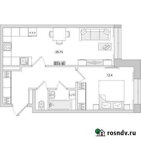 1-комнатная квартира, 46.9 м², 4/4 эт. на продажу в Санкт-Петербурге Санкт-Петербург