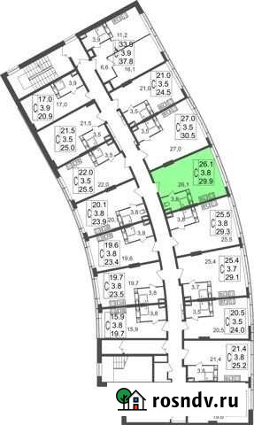 Квартира-студия, 29.9 м², 16/17 эт. на продажу в Королеве Королев - изображение 1