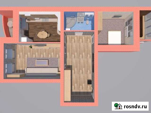 2-комнатная квартира, 89.3 м², 4/5 эт. на продажу в Астрахани Астрахань - изображение 1