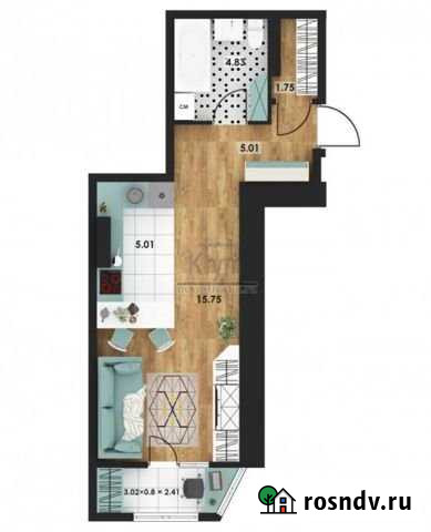 1-комнатная квартира, 31.5 м², 10/16 эт. на продажу в Севастополе Севастополь - изображение 1