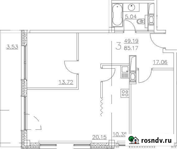 3-комнатная квартира, 86 м², 4/7 эт. на продажу в Красногорске Московской области Красногорск - изображение 1