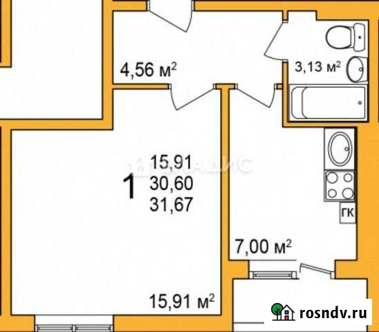 1-комнатная квартира, 30.7 м², 4/4 эт. на продажу во Владимире Владимир - изображение 1