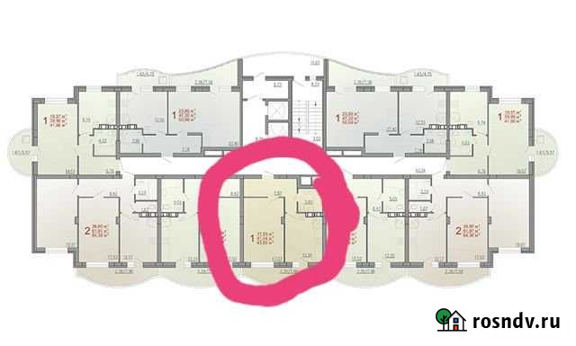 1-комнатная квартира, 43 м², 4/12 эт. на продажу в Воронеже Воронеж - изображение 1