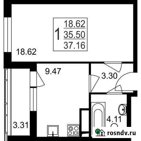 1-комнатная квартира, 37.2 м², 6/8 эт. на продажу в Нахабино Нахабино