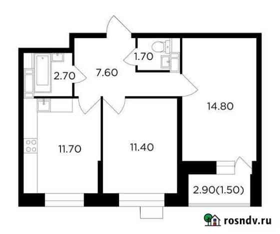 2-комнатная квартира, 51.4 м², 8/13 эт. на продажу в Пушкино Пушкино