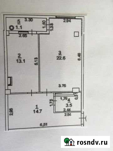 1-комнатная квартира, 57.5 м², 4/8 эт. на продажу в Керче Керчь - изображение 1