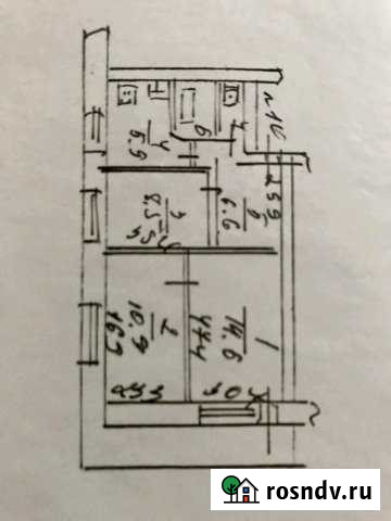 3-комнатная квартира, 50 м², 3/5 эт. на продажу в Гусе-Хрустальном Гусь-Хрустальный - изображение 1