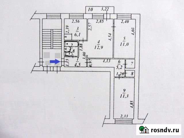 3-комнатная квартира, 56 м², 3/4 эт. на продажу в Сысерти Сысерть - изображение 1