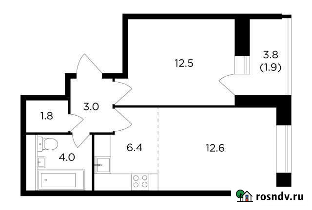 2-комнатная квартира, 42.2 м², 9/16 эт. на продажу в Пушкино Пушкино - изображение 1