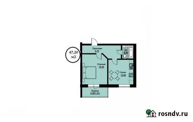 1-комнатная квартира, 47.2 м², 5/7 эт. на продажу в Керче Керчь - изображение 1