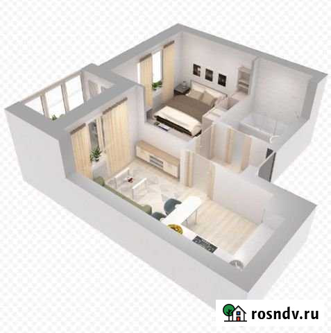 1-комнатная квартира, 36.5 м², 2/25 эт. на продажу в Самаре Самара - изображение 1