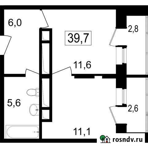2-комнатная квартира, 34.3 м², 5/7 эт. на продажу в Мытищах Мытищи - изображение 1